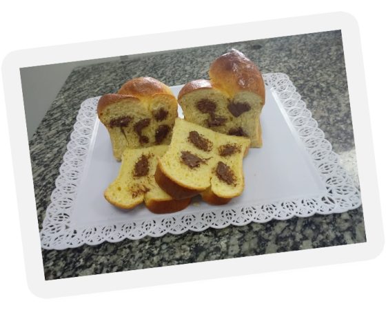 Pão brioche de Nutella